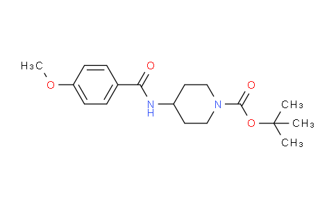 CAS No. 1233954-81-8, tert-Butyl 4-(4-methoxybenzamido)piperidine-1-carboxylate