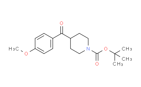 CAS No. 856936-55-5, tert-Butyl 4-(4-methoxybenzoyl)piperidine-1-carboxylate
