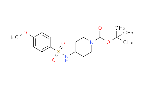 CAS No. 1233958-22-9, tert-Butyl 4-(4-methoxyphenylsulfonamido)piperidine-1-carboxylate