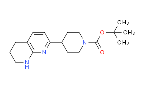 CAS No. 206989-63-1, tert-Butyl 4-(5,6,7,8-tetrahydro-1,8-naphthyridin-2-yl)piperidine-1-carboxylate