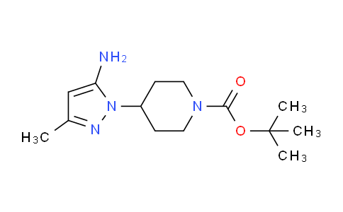 CAS No. 1177348-32-1, tert-Butyl 4-(5-amino-3-methyl-1H-pyrazol-1-yl)piperidine-1-carboxylate