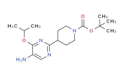 CAS No. 1445894-95-0, tert-Butyl 4-(5-amino-4-isopropoxypyrimidin-2-yl)piperidine-1-carboxylate