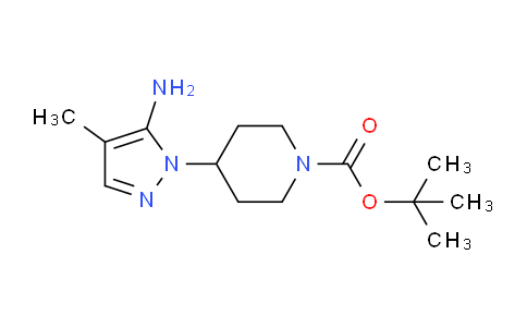 CAS No. 1177281-09-2, tert-Butyl 4-(5-amino-4-methyl-1H-pyrazol-1-yl)piperidine-1-carboxylate