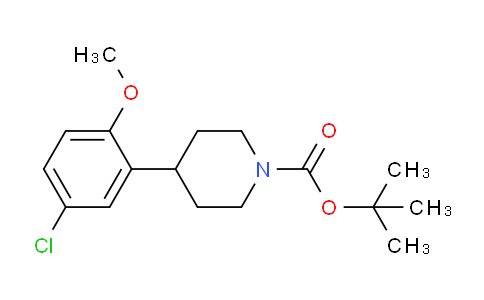 CAS No. 897666-33-0, tert-Butyl 4-(5-chloro-2-methoxyphenyl)piperidine-1-carboxylate