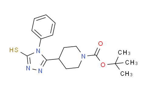 CAS No. 1306738-59-9, tert-Butyl 4-(5-mercapto-4-phenyl-4H-1,2,4-triazol-3-yl)piperidine-1-carboxylate