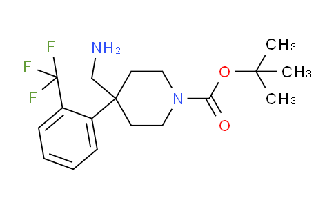 CAS No. 1779125-76-6, tert-Butyl 4-(aminomethyl)-4-(2-(trifluoromethyl)phenyl)piperidine-1-carboxylate