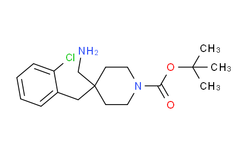CAS No. 1707602-63-8, tert-Butyl 4-(aminomethyl)-4-(2-chlorobenzyl)piperidine-1-carboxylate