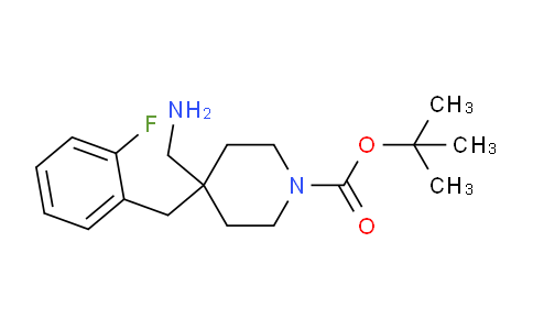 CAS No. 1707580-69-5, tert-Butyl 4-(aminomethyl)-4-(2-fluorobenzyl)piperidine-1-carboxylate