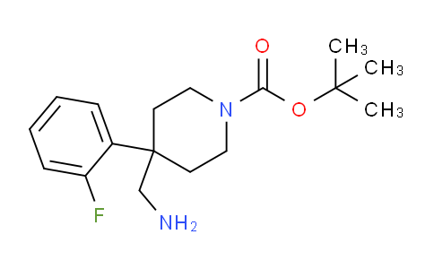 CAS No. 1071485-67-0, tert-Butyl 4-(aminomethyl)-4-(2-fluorophenyl)piperidine-1-carboxylate