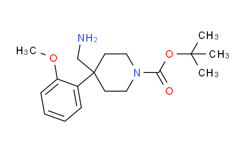 CAS No. 1158750-84-5, tert-Butyl 4-(aminomethyl)-4-(2-methoxyphenyl)piperidine-1-carboxylate
