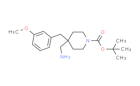 CAS No. 1774899-00-1, tert-Butyl 4-(aminomethyl)-4-(3-methoxybenzyl)piperidine-1-carboxylate