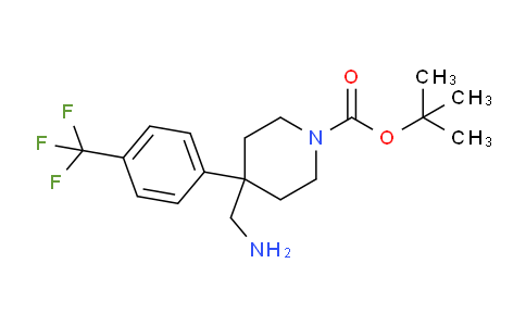 CAS No. 1779133-88-8, tert-Butyl 4-(aminomethyl)-4-(4-(trifluoromethyl)phenyl)piperidine-1-carboxylate