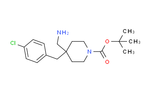 CAS No. 1713163-28-0, tert-Butyl 4-(aminomethyl)-4-(4-chlorobenzyl)piperidine-1-carboxylate