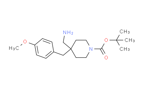 CAS No. 1774896-85-3, tert-Butyl 4-(aminomethyl)-4-(4-methoxybenzyl)piperidine-1-carboxylate