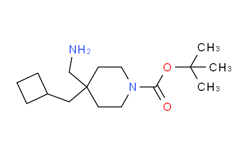 CAS No. 1779132-53-4, tert-Butyl 4-(aminomethyl)-4-(cyclobutylmethyl)piperidine-1-carboxylate