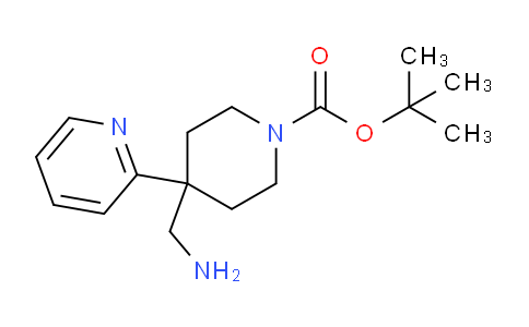 CAS No. 1071485-66-9, tert-Butyl 4-(aminomethyl)-4-(pyridin-2-yl)piperidine-1-carboxylate