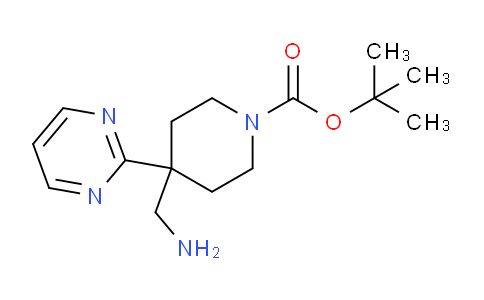 CAS No. 1373028-74-0, tert-Butyl 4-(aminomethyl)-4-(pyrimidin-2-yl)piperidine-1-carboxylate