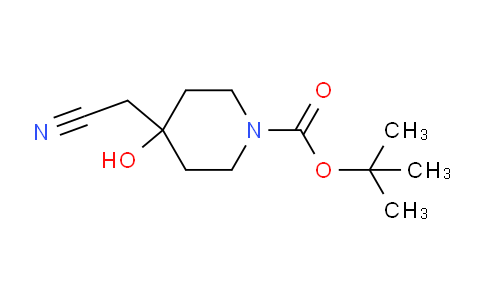 CAS No. 774609-73-3, tert-Butyl 4-(cyanomethyl)-4-hydroxypiperidine-1-carboxylate