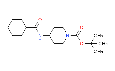 CAS No. 1233955-27-5, tert-Butyl 4-(cyclohexanecarbonylamino)piperidine-1-carboxylate