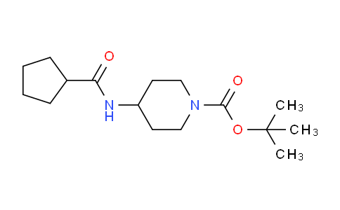 CAS No. 1233954-77-2, tert-Butyl 4-(cyclopentanecarbonylamino)piperidine-1-carboxylate