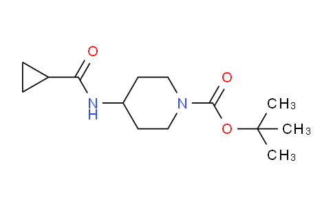 CAS No. 1233955-70-8, tert-Butyl 4-(cyclopropanecarbonylamino)piperidine-1-carboxylate
