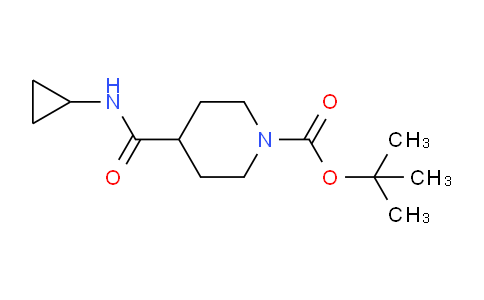 CAS No. 1016743-04-6, tert-Butyl 4-(cyclopropylcarbamoyl)piperidine-1-carboxylate