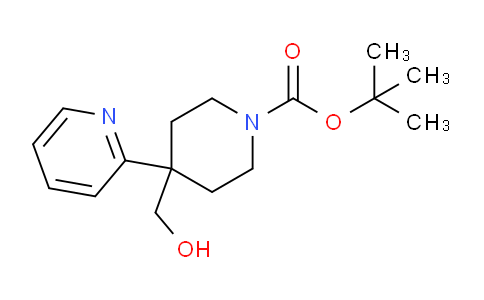 CAS No. 853576-51-9, tert-Butyl 4-(hydroxymethyl)-4-(pyridin-2-yl)piperidine-1-carboxylate