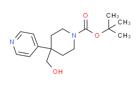 CAS No. 954125-20-3, tert-Butyl 4-(hydroxymethyl)-4-(pyridin-4-yl)piperidine-1-carboxylate