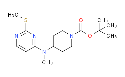 CAS No. 1261234-19-8, tert-Butyl 4-(methyl(2-(methylthio)pyrimidin-4-yl)amino)piperidine-1-carboxylate