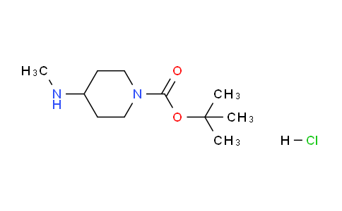 CAS No. 1188263-65-1, tert-Butyl 4-(methylamino)piperidine-1-carboxylate hydrochloride