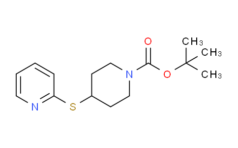 CAS No. 333985-88-9, tert-Butyl 4-(pyridin-2-ylthio)piperidine-1-carboxylate