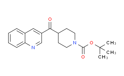 CAS No. 669074-89-9, tert-Butyl 4-(quinoline-3-carbonyl)piperidine-1-carboxylate