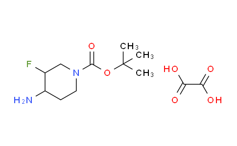 CAS No. 1628557-02-7, tert-Butyl 4-amino-3-fluoropiperidine-1-carboxylate oxalate