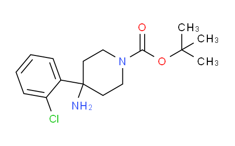 CAS No. 1713164-00-1, tert-Butyl 4-amino-4-(2-chlorophenyl)piperidine-1-carboxylate