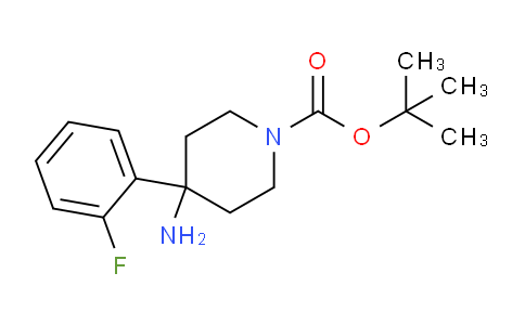 CAS No. 1707369-76-3, tert-Butyl 4-amino-4-(2-fluorophenyl)piperidine-1-carboxylate