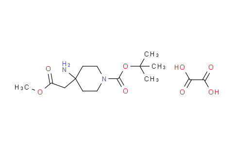 CAS No. 1185291-63-7, tert-Butyl 4-amino-4-(2-methoxy-2-oxoethyl)piperidine-1-carboxylate oxalate