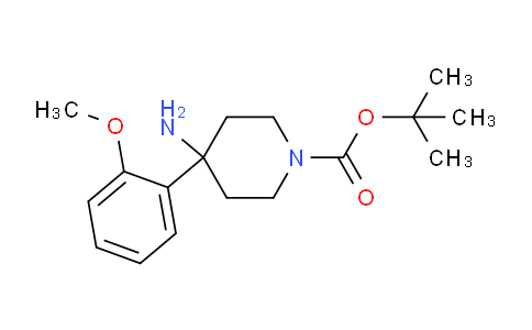 CAS No. 1779133-74-2, tert-Butyl 4-amino-4-(2-methoxyphenyl)piperidine-1-carboxylate