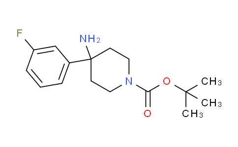 CAS No. 1779132-73-8, tert-Butyl 4-amino-4-(3-fluorophenyl)piperidine-1-carboxylate