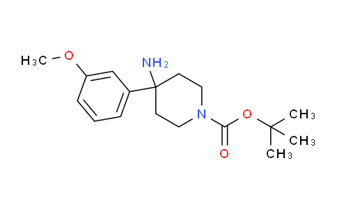 CAS No. 1774905-33-7, tert-Butyl 4-amino-4-(3-methoxyphenyl)piperidine-1-carboxylate