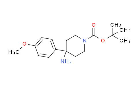 CAS No. 1779125-83-5, tert-Butyl 4-amino-4-(4-methoxyphenyl)piperidine-1-carboxylate