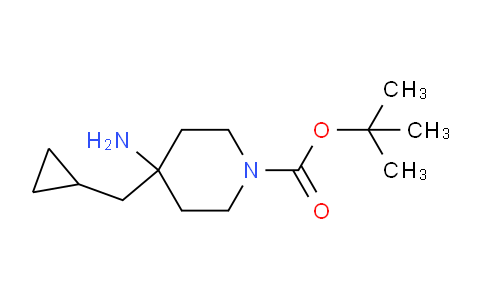 CAS No. 1713163-27-9, tert-Butyl 4-amino-4-(cyclopropylmethyl)piperidine-1-carboxylate