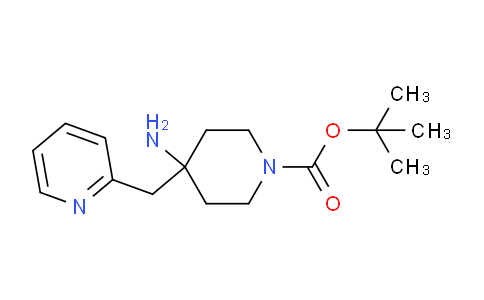 CAS No. 1707714-49-5, tert-Butyl 4-amino-4-(pyridin-2-ylmethyl)piperidine-1-carboxylate