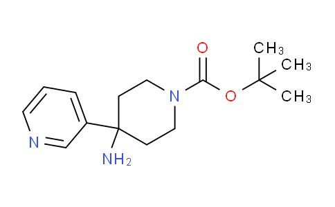 CAS No. 1707580-61-7, tert-Butyl 4-amino-4-(pyridin-3-yl)piperidine-1-carboxylate