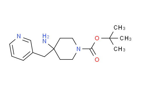 CAS No. 1713163-24-6, tert-Butyl 4-amino-4-(pyridin-3-ylmethyl)piperidine-1-carboxylate