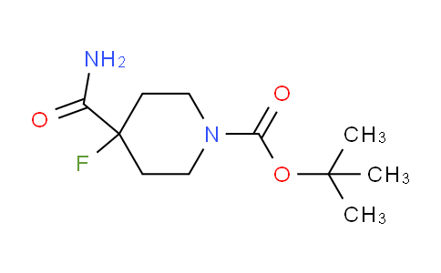 CAS No. 918431-92-2, tert-Butyl 4-carbamoyl-4-fluoropiperidine-1-carboxylate