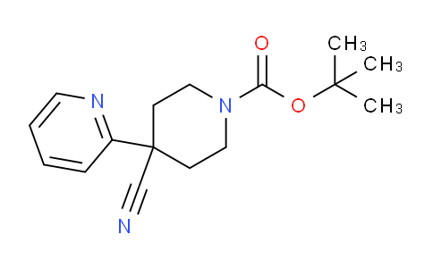 CAS No. 167263-04-9, tert-Butyl 4-cyano-4-(pyridin-2-yl)piperidine-1-carboxylate