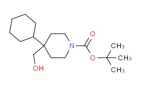 CAS No. 312638-87-2, tert-Butyl 4-cyclohexyl-4-(hydroxymethyl)piperidine-1-carboxylate