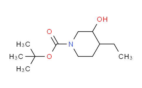 CAS No. 1188264-81-4, tert-Butyl 4-ethyl-3-hydroxypiperidine-1-carboxylate