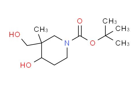 CAS No. 1824023-72-4, tert-Butyl 4-hydroxy-3-(hydroxymethyl)-3-methylpiperidine-1-carboxylate