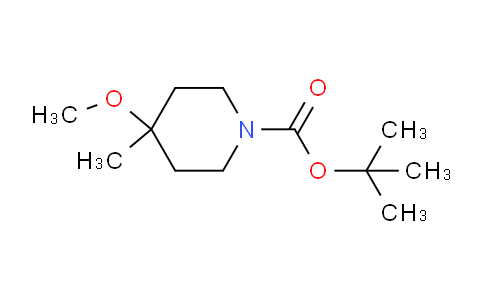 CAS No. 873221-60-4, tert-Butyl 4-methoxy-4-methylpiperidine-1-carboxylate